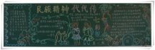 弘扬民族精神黑板报：民族性