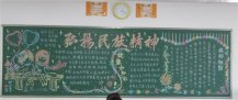弘扬民族精神黑板报：民族主义