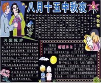 中秋节黑板报：大团圆