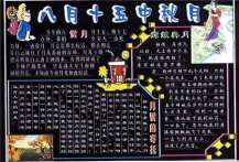 中秋节黑板报资料大全：有种牵念，高在云端