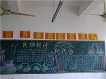 弘扬民族精神黑板报：中华民族