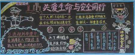 交通安全黑板报:安全黑板报 交通安全黑板报:安全黑板报
