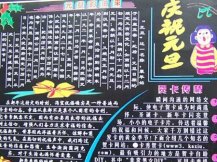 元旦黑板报：中国元旦佳节的饮食