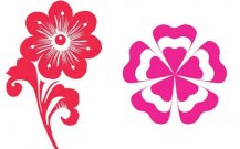 黑板报花边：粉红花边