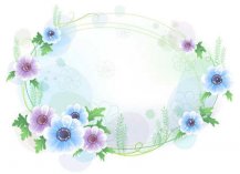 黑板报花边：紫色花环