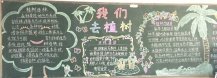 植树节黑板报：植树节的由来