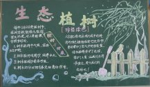 植树节黑板报：我们来植树