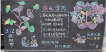 植树节黑板报：森林里的植树节