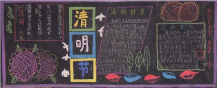 清明节黑板报：清明时节雨