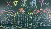 清明节黑板报：又一年清明