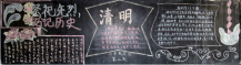 清明节黑板报：清明食俗