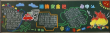 消防安全黑板报：消防安全