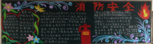 消防安全黑板报：消防安全记心中