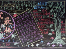 植树节黑板报：植树节心得