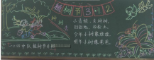 植树节黑板报：绿色