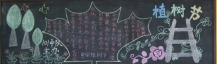 植树节黑板报：还大自然一份绿
