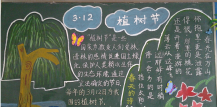 植树节黑板报：苦不堪言的植树节