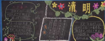 清明节黑板报：插柳的习俗
