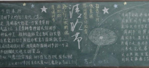 清明节黑板报：放风筝