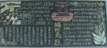 清明节黑板报：清明时节雨纷纷