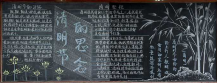 清明节黑板报：记忆的故乡