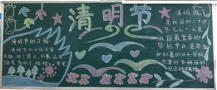 清明节黑板报：难忘的清明节
