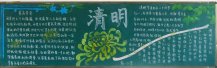 清明节黑板报：乡愁和回忆
