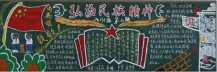 弘扬民族精神黑板报：中华民族精神