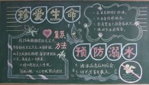 防溺水黑板报：珍爱生命，预防溺水