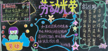 五一劳动节黑板报：劳动创造世界