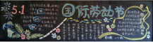 五一劳动节黑板报：劳动创造美好未来