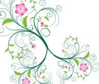 黑板报花边：蜿蜒的花儿