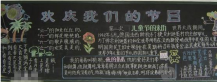 六一儿童节黑板报：难忘的六一