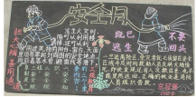 安全月黑板报：安全月黑板报图片设计