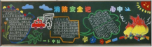 消防安全黑板报：水火无情