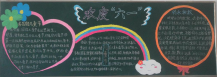六一儿童节黑板报：小朋友节日快乐