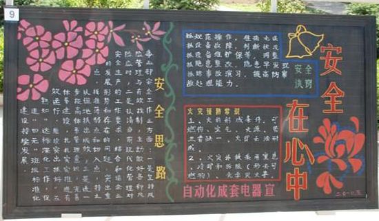 安全月黑板报：安全月历年主题