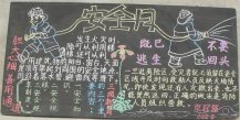 安全月黑板报：安全月我也来谈安全