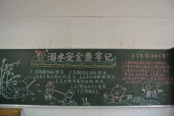 防溺水黑板报：溺水事件