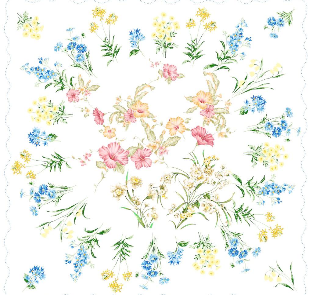 黑板报花边：桔梗花花边