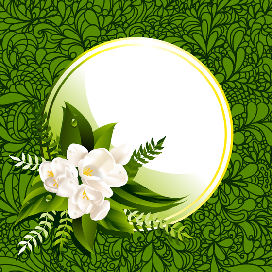 黑板报花边：茉莉花花边