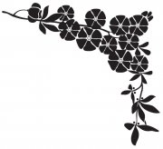 黑板报花边：黑板报黑白花边图案