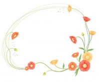黑板报花边：美丽的花朵