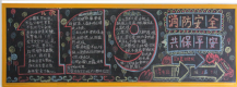 消防安全黑板报：消防安全在我心