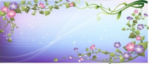 黑板报花边：生机勃勃的绿色