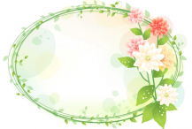 黑板报花边：山茶花花边