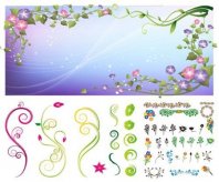 黑板报花边：粉笔在黑板