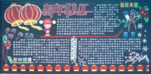元旦黑板报：祝福年年如今日