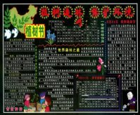 植树节黑板报：绿色的精灵