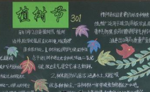 植树节黑板报：森林里的植树节